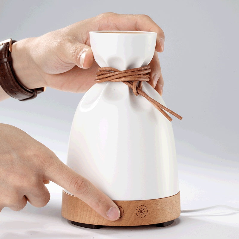 Galuxia Wood Aromatherapy Desk Lamp Humidifier Aromatherapy Machine