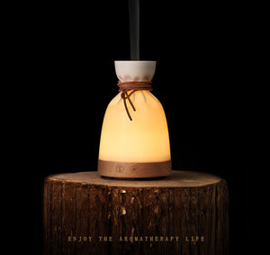 Galuxia Wood Aromatherapy Desk Lamp Humidifier Aromatherapy Machine