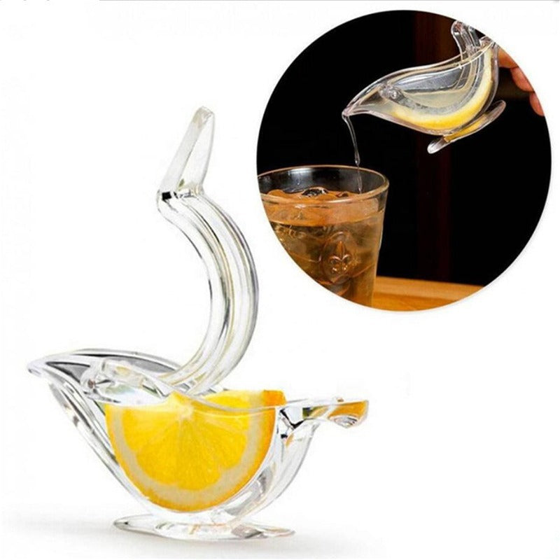 Galuxia Manual Lemon Juicer Transparent Acrylic Elegance Bird Shape Lemon Slice Squeezer Kitchen Tools Gadgets