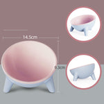 Galuxia Cat Dog Bowl With Stand Pet Feeding Food Bowls Dogs Bunny Rabbit Nordic Color Feeder Product Supplies Pet Accessories