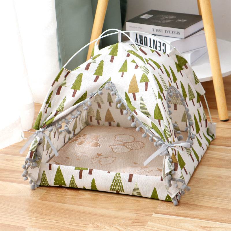Galuxia Cat Tent Cat Cat House Enclosed Pet Bed