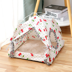 Galuxia Cat Tent Cat Cat House Enclosed Pet Bed