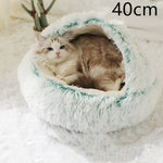 Galuxia 2 In 1 Dog And Cat Bed Pet Winter Bed Round Plush Warm Bed House Soft Long Plush Pets Bed Pet Products