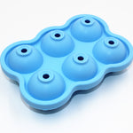 Galuxia Large Ice Cube Maker Silicone Mold 6 Cell Big Sphere Ice Ball Tray Whiskey Wine Cocktail Party Bar Accessories Kitchen Gadgets