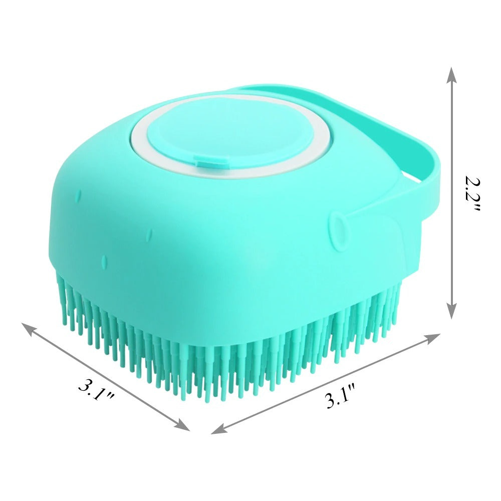 Galuxia Pet Dog Shampoo Massager Brush Cat Massage Comb Grooming Scrubber Shower Brush For Bathing Short Hair Soft Silicone Brushes
