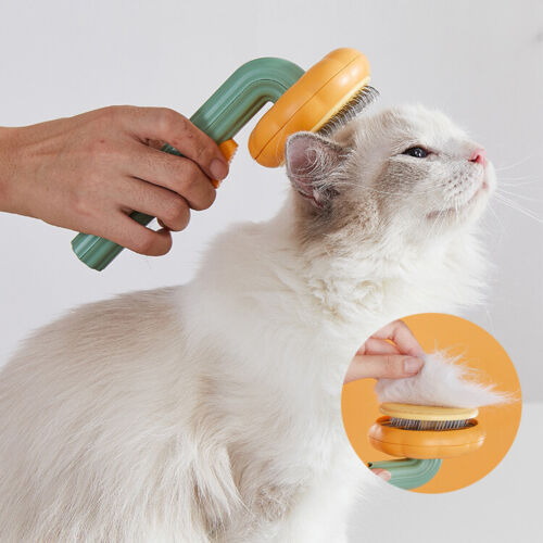 Galuxia Pet Pumpkin Brush – Self-Cleaning Slicker Grooming Brush for Dogs, Cats, Puppies & Rabbits