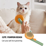 Galuxia Pet Pumpkin Brush – Self-Cleaning Slicker Grooming Brush for Dogs, Cats, Puppies & Rabbits