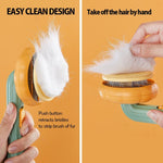 Galuxia Pet Pumpkin Brush – Self-Cleaning Slicker Grooming Brush for Dogs, Cats, Puppies & Rabbits
