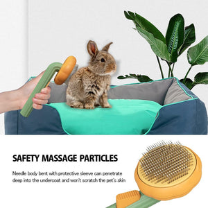 Galuxia Pet Pumpkin Brush – Self-Cleaning Slicker Grooming Brush for Dogs, Cats, Puppies & Rabbits