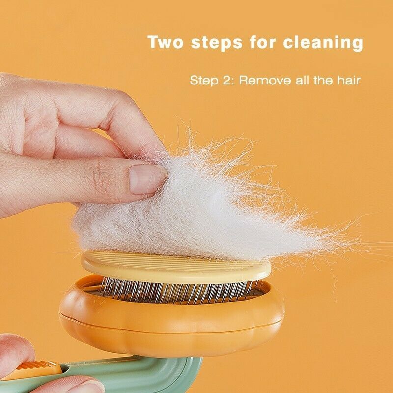Galuxia Pet Pumpkin Brush – Self-Cleaning Slicker Grooming Brush for Dogs, Cats, Puppies & Rabbits