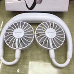 Galuxia Charging portable lazy fan student desktop fan hanging neck fan