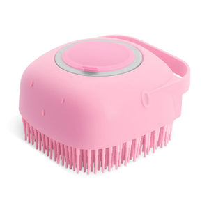 Galuxia Pet Dog Shampoo Massager Brush Cat Massage Comb Grooming Scrubber Shower Brush For Bathing Short Hair Soft Silicone Brushes