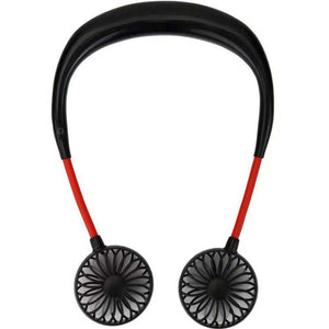 Galuxia Charging portable lazy fan student desktop fan hanging neck fan