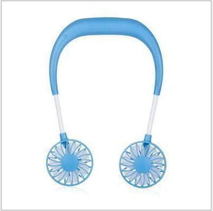 Galuxia Charging portable lazy fan student desktop fan hanging neck fan