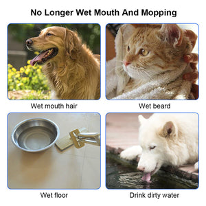 Galuxia 1.5L Cat Dog Water Bowl Carried Floating Bowl Anti-Overflow Slow Water Feeder Dispenser Pet Fountain ABS&PP Dog Supplies