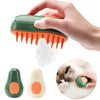 Galuxia Steamy Cat Brush Cat Dog Grooming Comb Electric Self Cleaning Steam Cat Brush For Massage Avocado Shape Pet Spray Cat Grooming