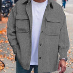 Galuxia Coat Men Polo Collar Top Men Fashion Work Clothes