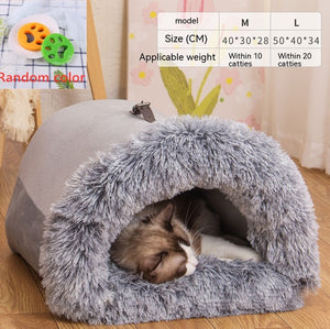 Galuxia New Splice Portable Pet Nest Portable Autumn And Winter Warm Dog Nest Moisture-proof Long Fur Cat Nest Cross Border Pet Nest