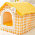 Galuxia Foldable Dog House Pet Cat Bed Winter Dog Villa Sleep Kennel Removable Nest Warm Enclosed Cave Sofa Pets Supplies