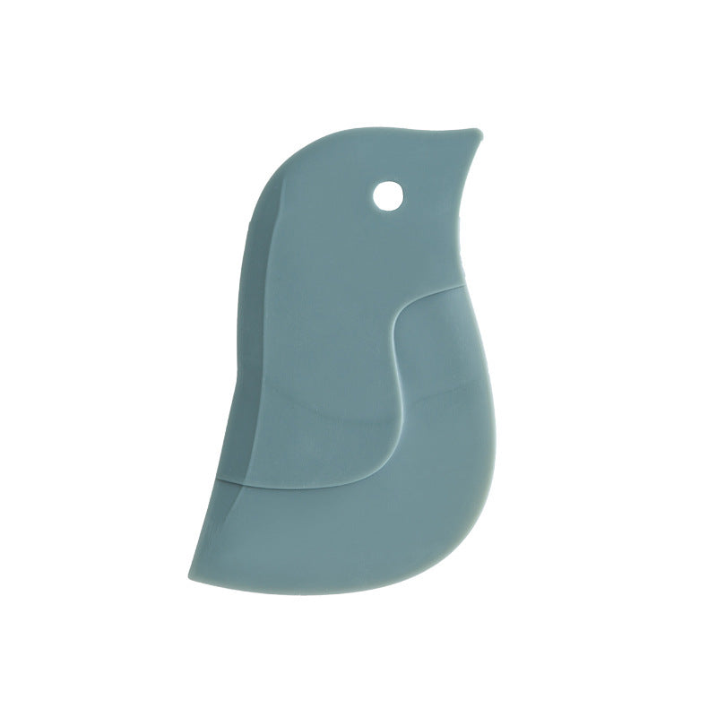 Galuxia Cute Penguin Shape Baking Soft Blade Scraper Oil Dish Plate Scraping Kitchen Gadget Dirty Stains Cleaning Wiping Board Squeegee Kitchen Gadgets