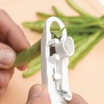 Galuxia Green Bean Slicer Cutter Cut Fruit Vegetable Stringer Peeler Remover For Easy Kitchen Gadgets Cozinha Kitchen Accessories