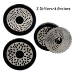 Galuxia Kitchen Gadgets Stainless Steel Cheese Grater Chocolate Fondue Rotary Grinder Mill With 2 Different Blades