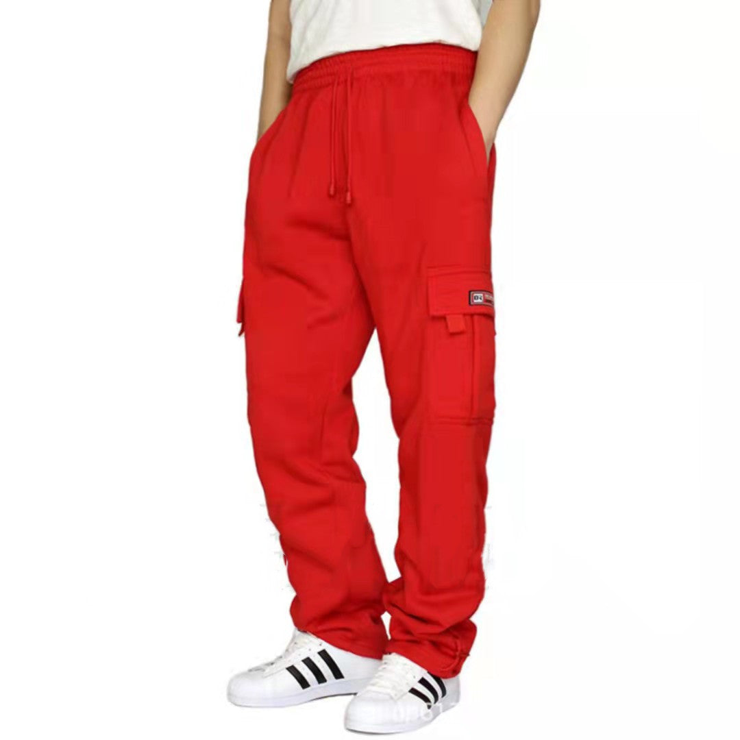 Galuxia Men Pants Sweatpants Stretch Elastic Waist Jogger Sports Pants Drawstring Trousers Fashion Mens Clothing