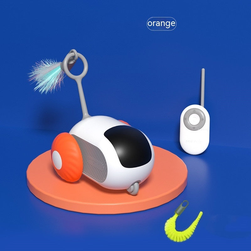 Galuxia Remote Control Interactive Cat Car Toy USB Charging Chasing Automatic Self-moving Remote Smart Control Car Interactive Cat Toy Pet Products