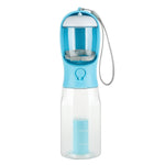 Galuxia Portable Cat Dog Water Bottle Food Feeder Drinker Poop Dispenser 3 In 1 Leak-proof Multifunctional Dog Water Bottle Pet Products