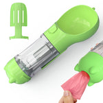 Galuxia Pet Water Bottle Feeder Bowl Garbage Bag Storage Portable Pet Outdoor Travel 3 In 1 Dog Water Bottle