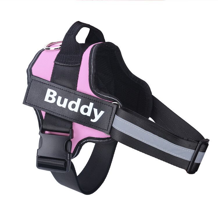 Galuxia Personalized Dog Harness NO PULL Reflective Breathable Adjustable Pet Harness Vest For Small Large Dog Custom Patch Pet Supplies
