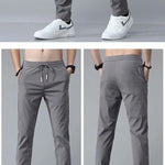 Galuxia Drawstring Trousers Thin Casual Pants Korean Version Loose Straight Sweatpants Mens Clothing