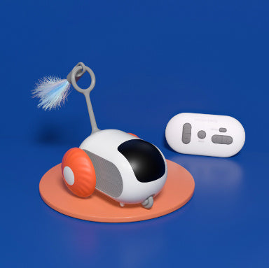 Galuxia Remote Control Interactive Cat Car Toy USB Charging Chasing Automatic Self-moving Remote Smart Control Car Interactive Cat Toy Pet Products