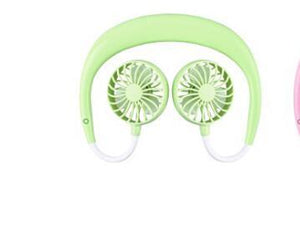 Galuxia Charging portable lazy fan student desktop fan hanging neck fan