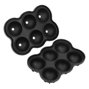Galuxia Large Ice Cube Maker Silicone Mold 6 Cell Big Sphere Ice Ball Tray Whiskey Wine Cocktail Party Bar Accessories Kitchen Gadgets