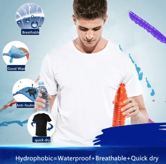 Galuxia Quick-drying Waterproof Anti-fouling T-shirt Couple Half Sleeve Bottoming Shirt
