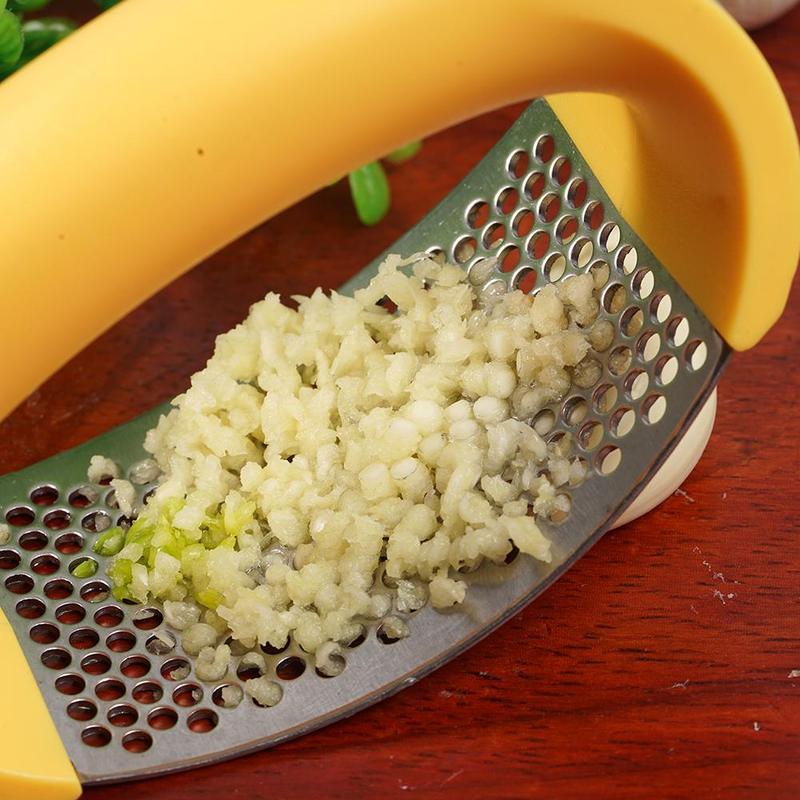 Galuxia Stainless Steel Garlic Masher Garlic Press Household Manual Curve Fruit Vegetable Tools Kitchen Gadgets
