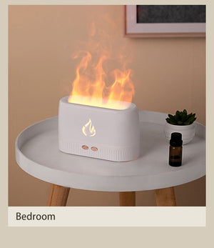 Galuxia Factory Price Flame Humidifier Aroma Diffusers Machine Home Bedroom Silent Essential Oil Flame Aroma Diffuser