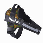 Galuxia Personalized Dog Harness NO PULL Reflective Breathable Adjustable Pet Harness Vest For Small Large Dog Custom Patch Pet Supplies