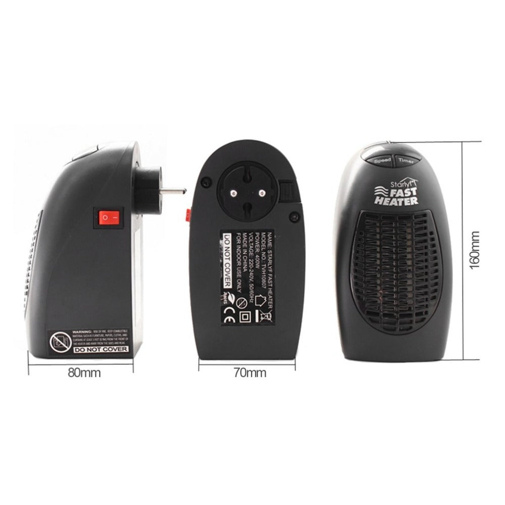 Galuxia Electric heater 360 rotating plug mini heater small appliances