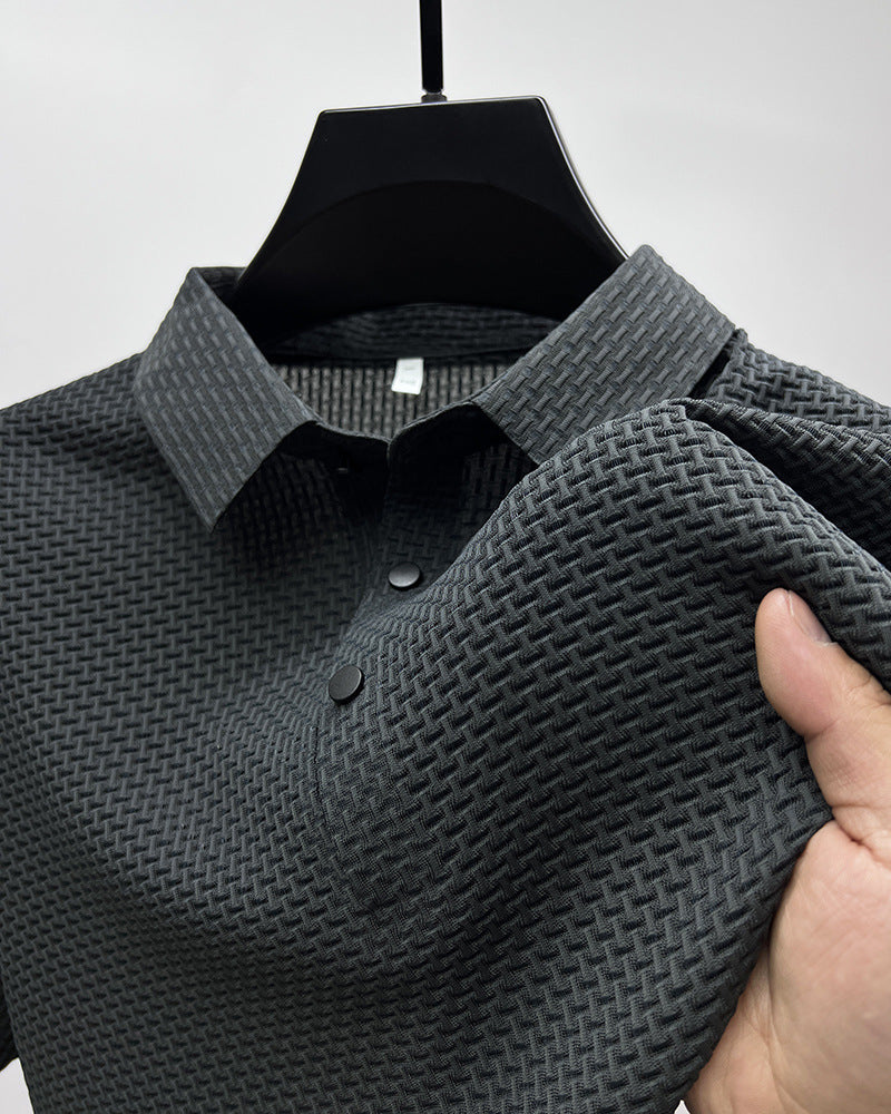 Galuxia Mesh Ice Silk Short Sleeve T-shirt Mens Clothing