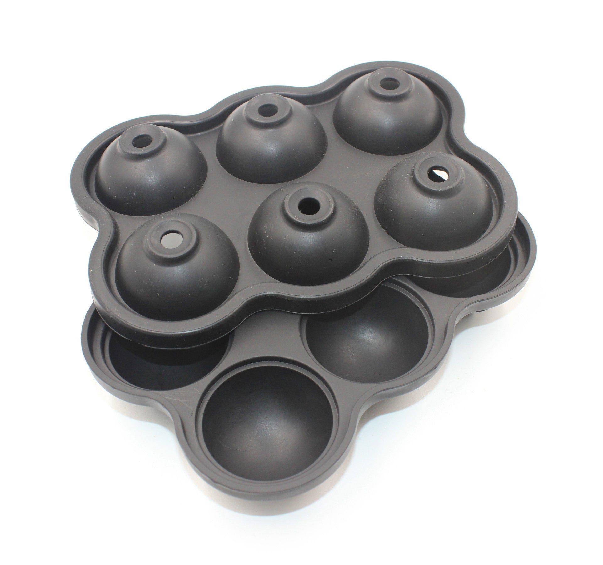 Galuxia Large Ice Cube Maker Silicone Mold 6 Cell Big Sphere Ice Ball Tray Whiskey Wine Cocktail Party Bar Accessories Kitchen Gadgets