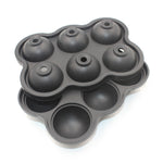 Galuxia Large Ice Cube Maker Silicone Mold 6 Cell Big Sphere Ice Ball Tray Whiskey Wine Cocktail Party Bar Accessories Kitchen Gadgets