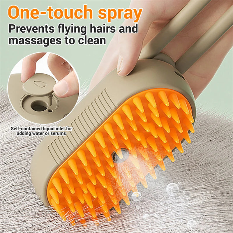 Galuxia Cat Steam Brush Steamy Dog Brush 3 In 1 Electric Spray Cat Hair Brushes For Massage Pet Grooming Comb Hair Removal Combs Pet Products