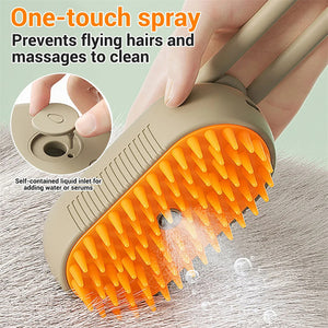 Galuxia Cat Steam Brush Steamy Dog Brush 3 In 1 Electric Spray Cat Hair Brushes For Massage Pet Grooming Comb Hair Removal Combs Pet Products