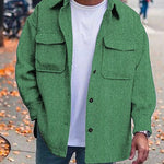 Galuxia Coat Men Polo Collar Top Men Fashion Work Clothes