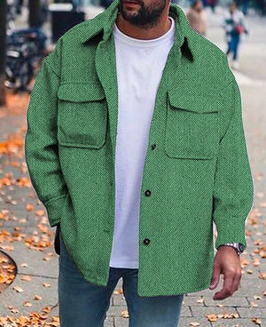 Galuxia Coat Men Polo Collar Top Men Fashion Work Clothes