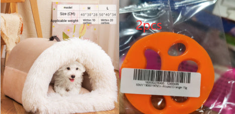Galuxia New Splice Portable Pet Nest Portable Autumn And Winter Warm Dog Nest Moisture-proof Long Fur Cat Nest Cross Border Pet Nest