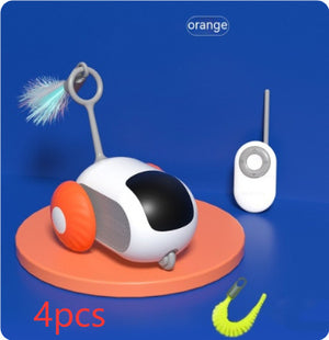 Galuxia Remote Control Interactive Cat Car Toy USB Charging Chasing Automatic Self-moving Remote Smart Control Car Interactive Cat Toy Pet Products
