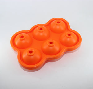 Galuxia Large Ice Cube Maker Silicone Mold 6 Cell Big Sphere Ice Ball Tray Whiskey Wine Cocktail Party Bar Accessories Kitchen Gadgets